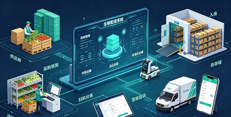 生鲜配送系统数字化落地案例：破解高损耗、低效率行业痛点-义合信达生鲜配送系统正式上线